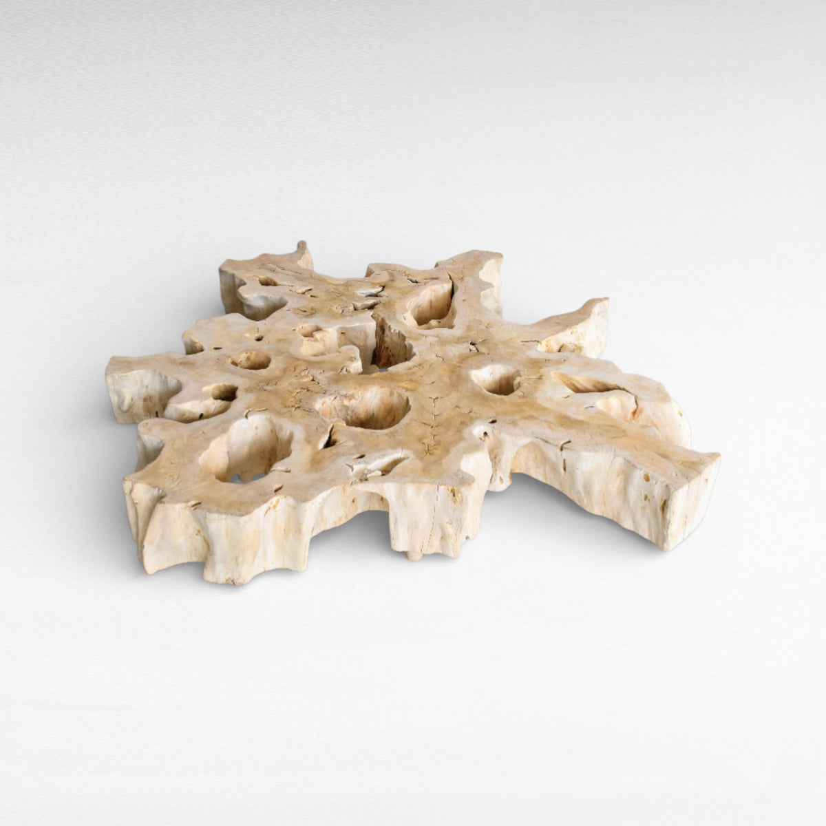 COFFEE TABLE LYCHEE WOOD BLEACHED