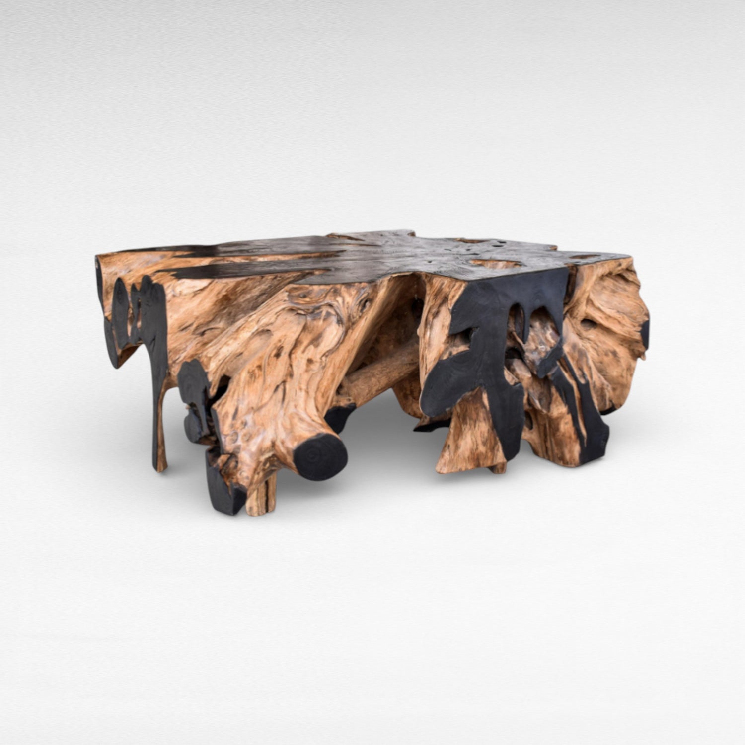 COFFEE TABLE TEAK WOOD W110 |D120 |H40 cm