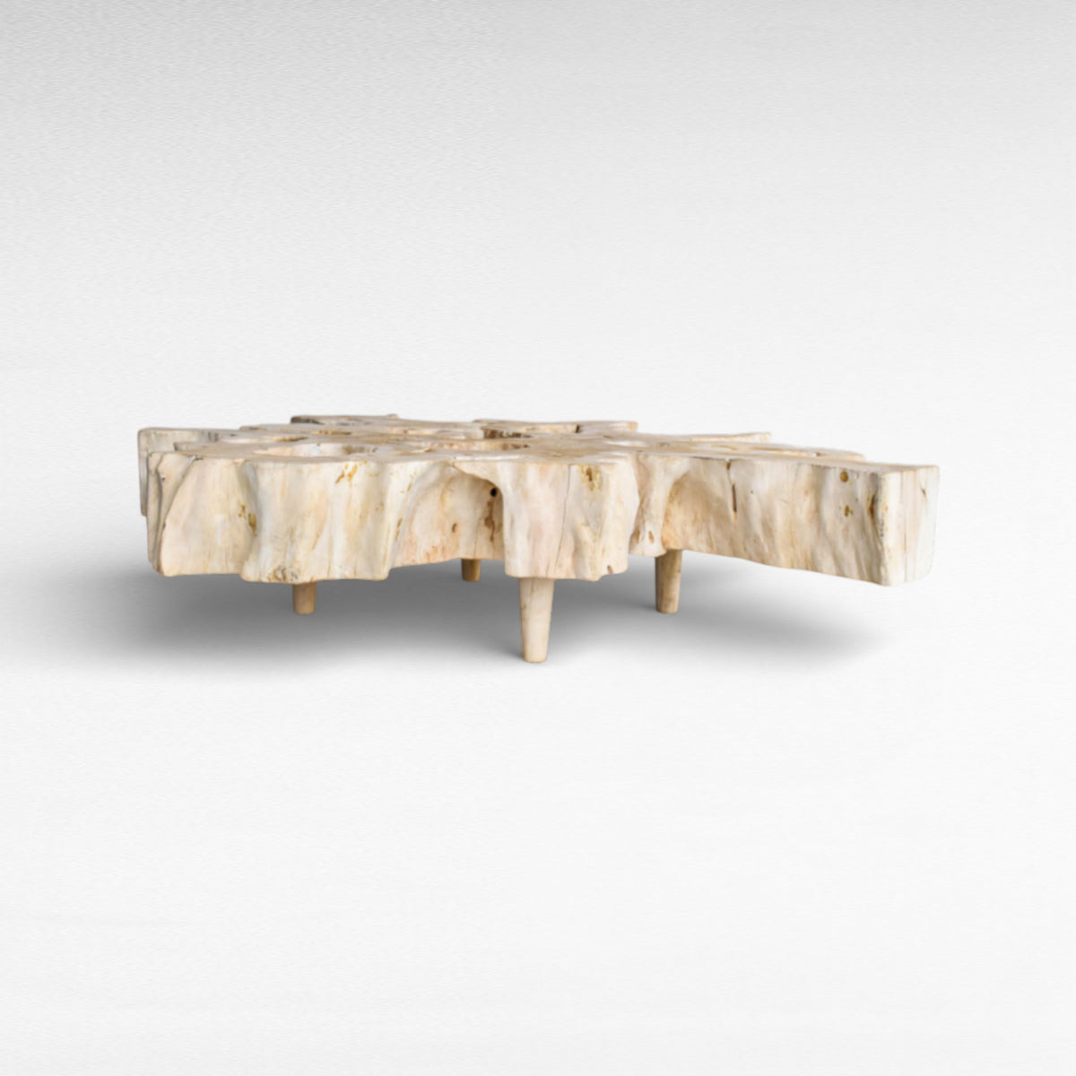 COFFEE TABLE LYCHEE WOOD BLEACHED