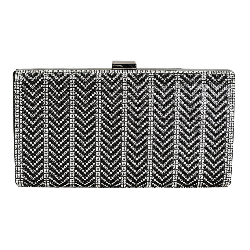CLUTCH 4 BLACK SMALL STRASS