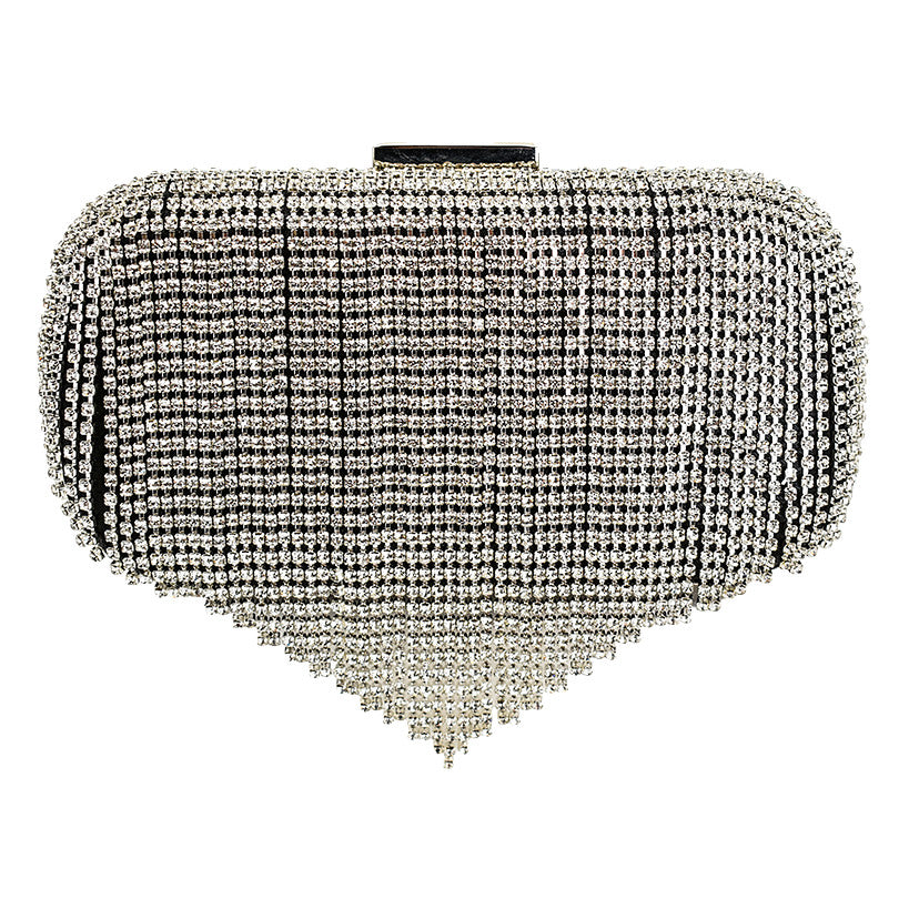 CLUTCH 5 BLACK WITH STRASS TEARS