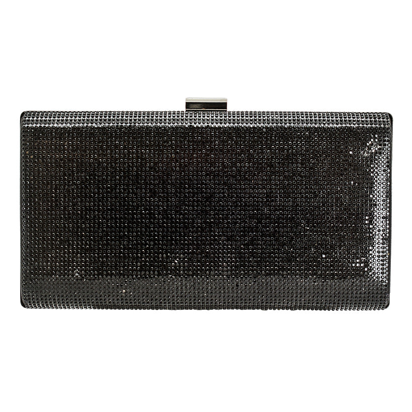 CLUTCH 11 BLACK SMALL STRASS