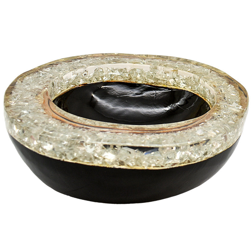 BLACK TEAK RESIN FULL TRANSPARENT 25 CM