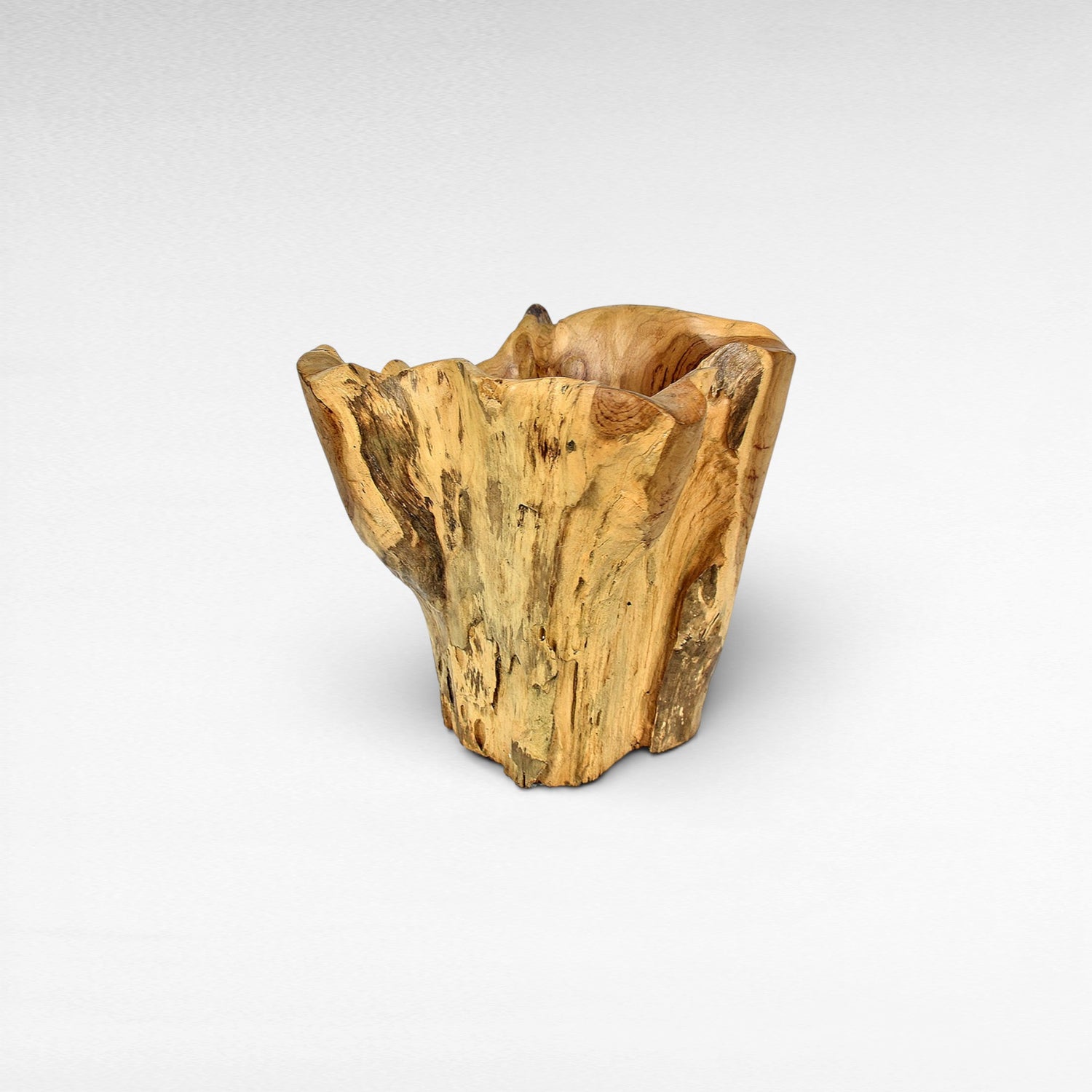 TEAK WOOD BOWL 35X35X40