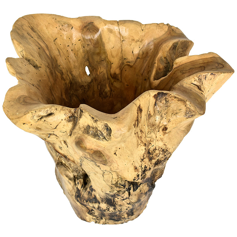 TEAK WOOD BOWL 35X35X40