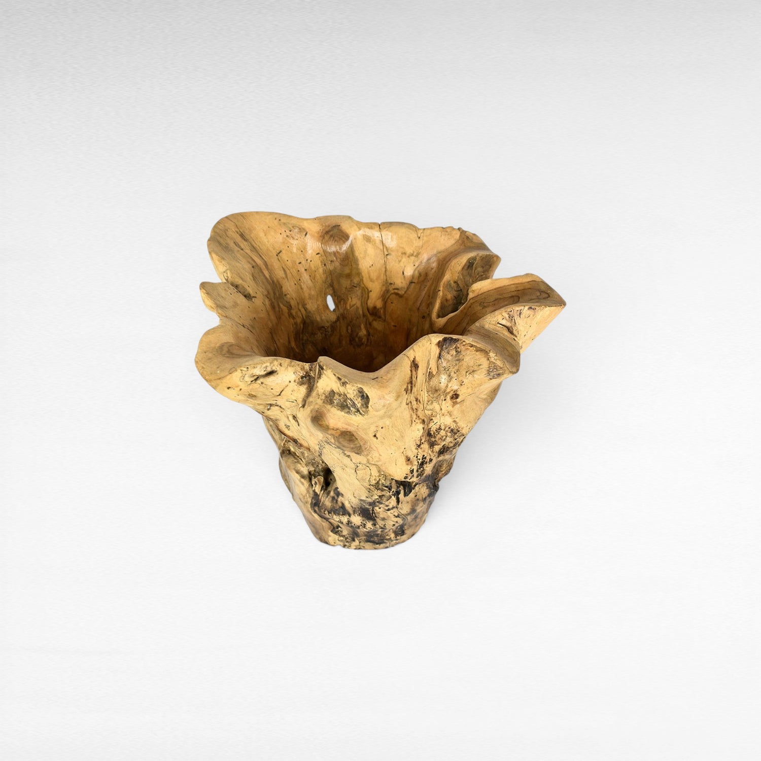 TEAK WOOD BOWL 35X35X40