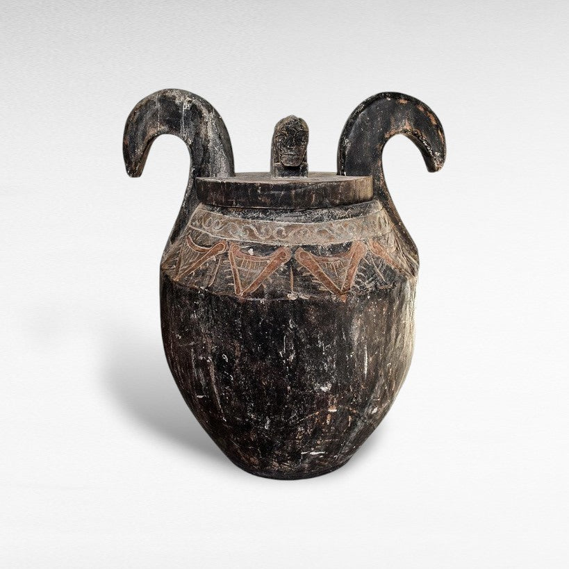 POT ANTIQUE FINISH LARGE - Chora Mykonos
