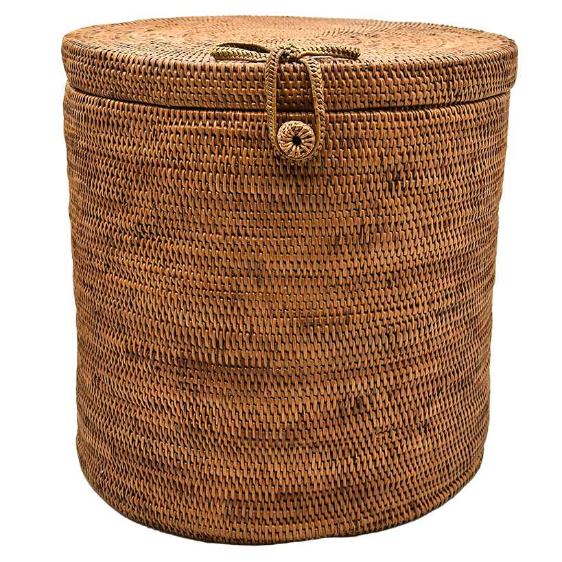 RATTAN WASTE BIN