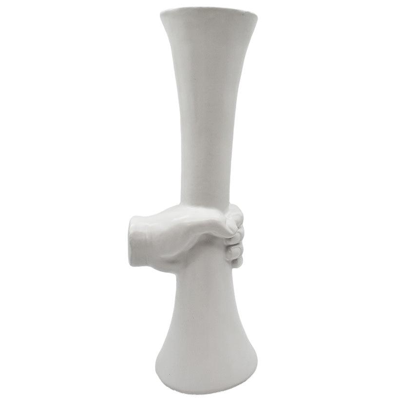 HOLD ME TIGHT VASE WHITE 17x55cm - Chora Mykonos