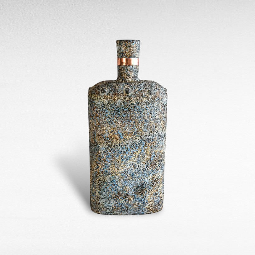 POT WITH COPPER RING - Chora Mykonos
