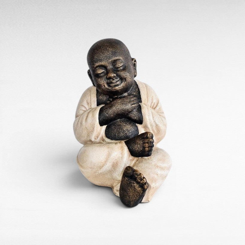 FIGURINE SHAOLIN FIBER CEMENT 26x30x38cm