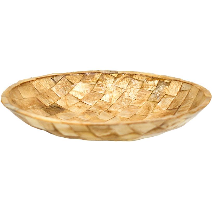 TRAY GOLDEN ROUND - Chora Mykonos