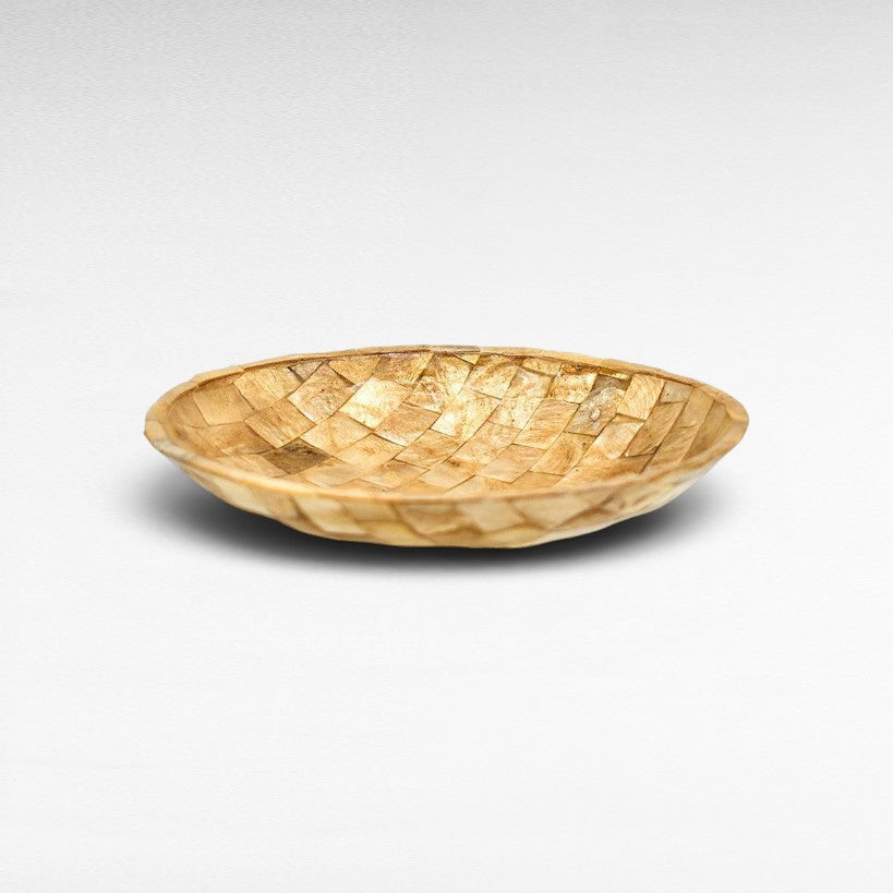 TRAY GOLDEN ROUND - Chora Mykonos
