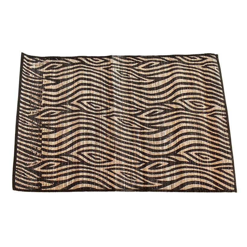 ZEBRA PRINTED PLACEMAT SET OF 6 - Chora Barefoot Luxury Living
