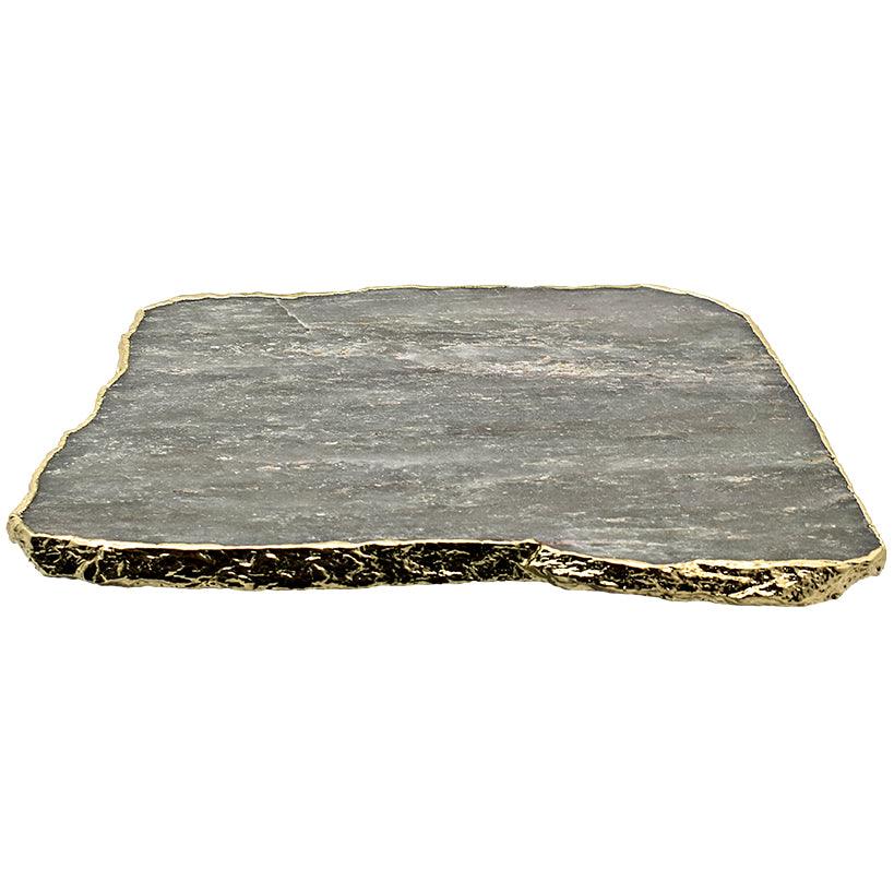 CHEESE BOARD GREEN AVENTURINE - Chora Mykonos