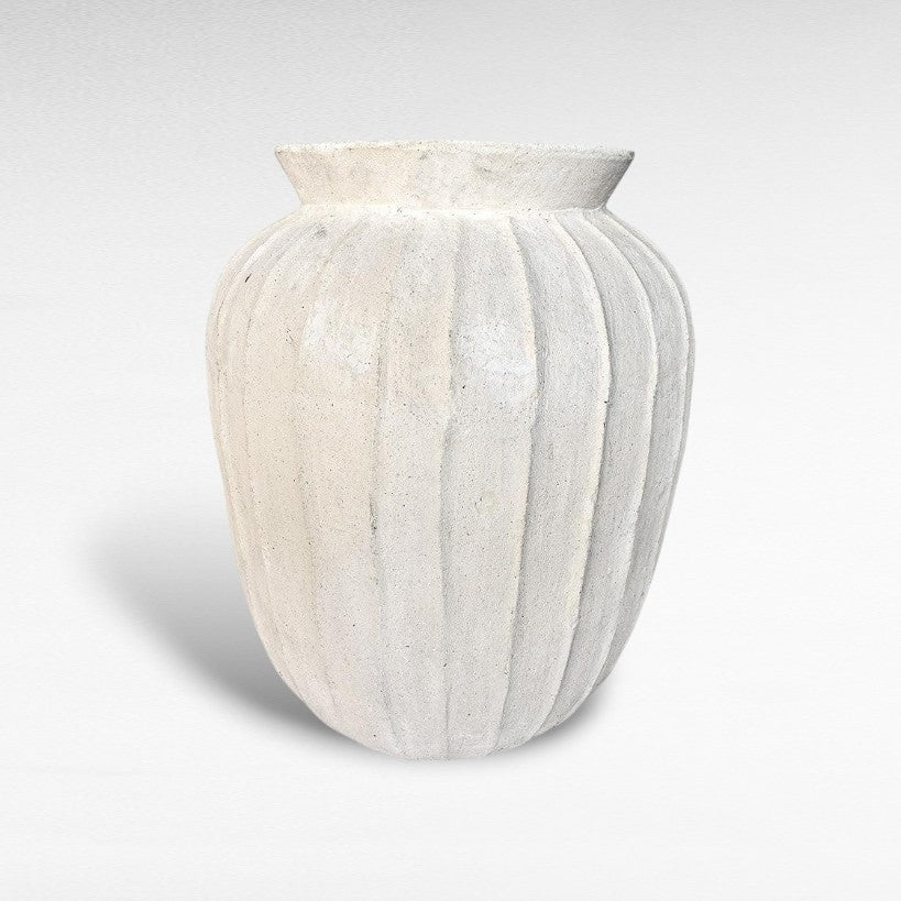 POT WITH LINE VERTICAL - Chora Mykonos