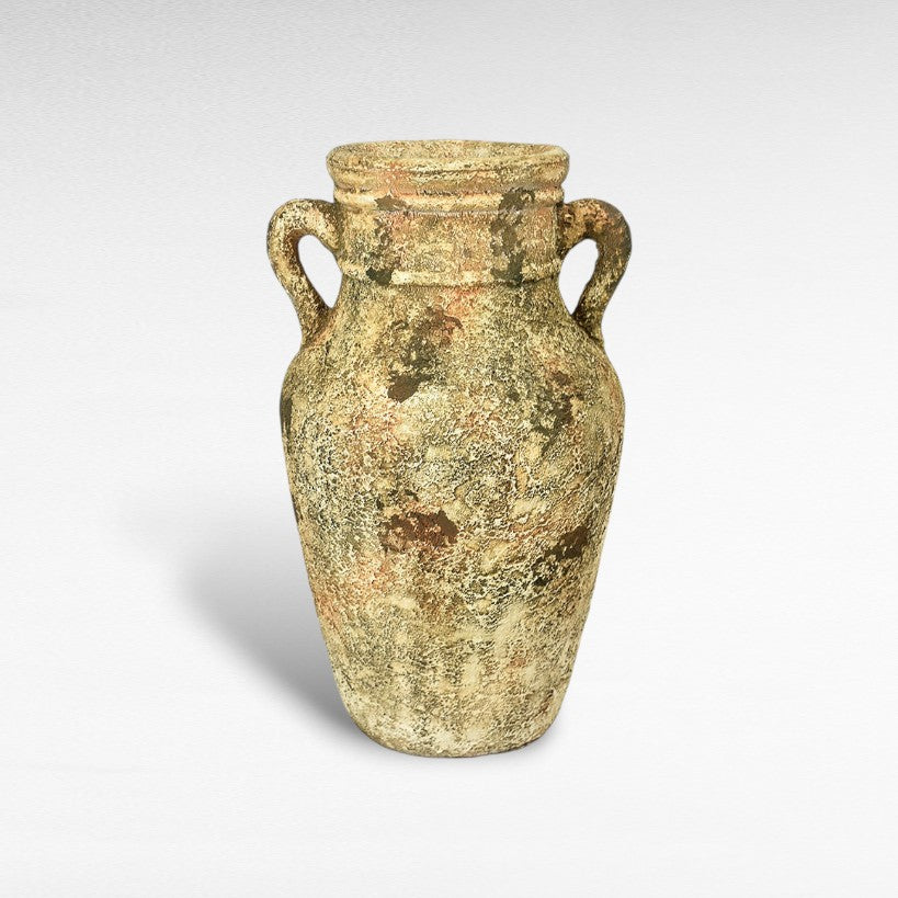TERRACOTTA ANTIQUE AMPHORA POT W35 |D35 |H55 CM