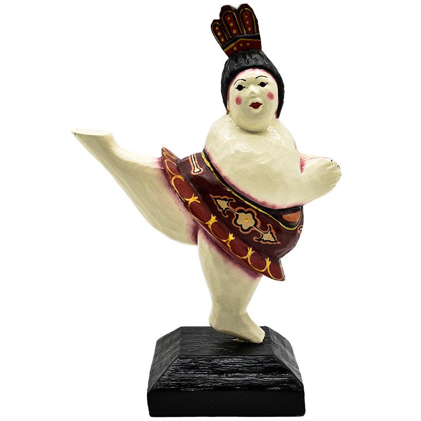 WOODEN BALLERINA 19x9x25cm - Chora Mykonos