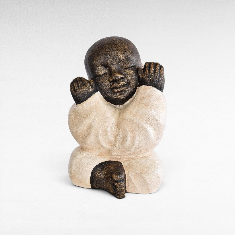 FIGURINE SHAOLIN DEAF FIBER CEMENT - Chora Mykonos