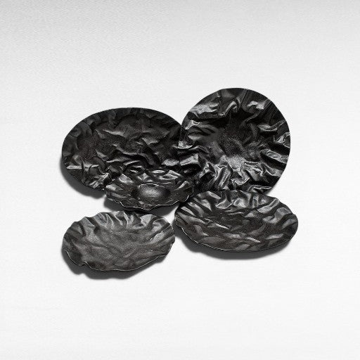 BLACK DINNERWARE SET OF 20