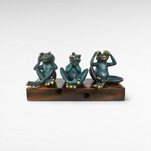 FROGS NO SEE, HEAR, SPEAK SET OF 3