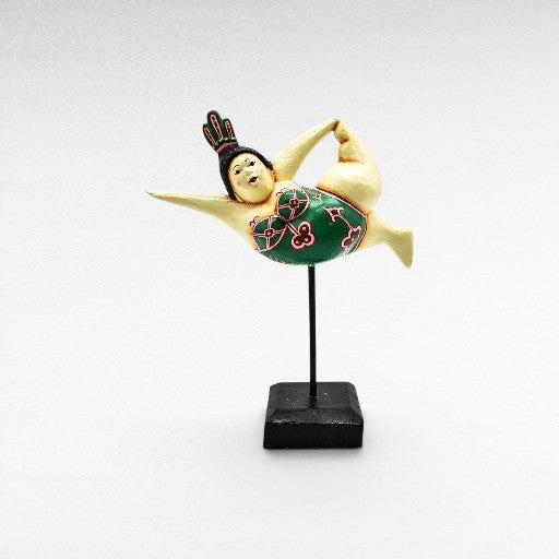 WOODEN BALLERINA 25x10x28cm - Chora Mykonos