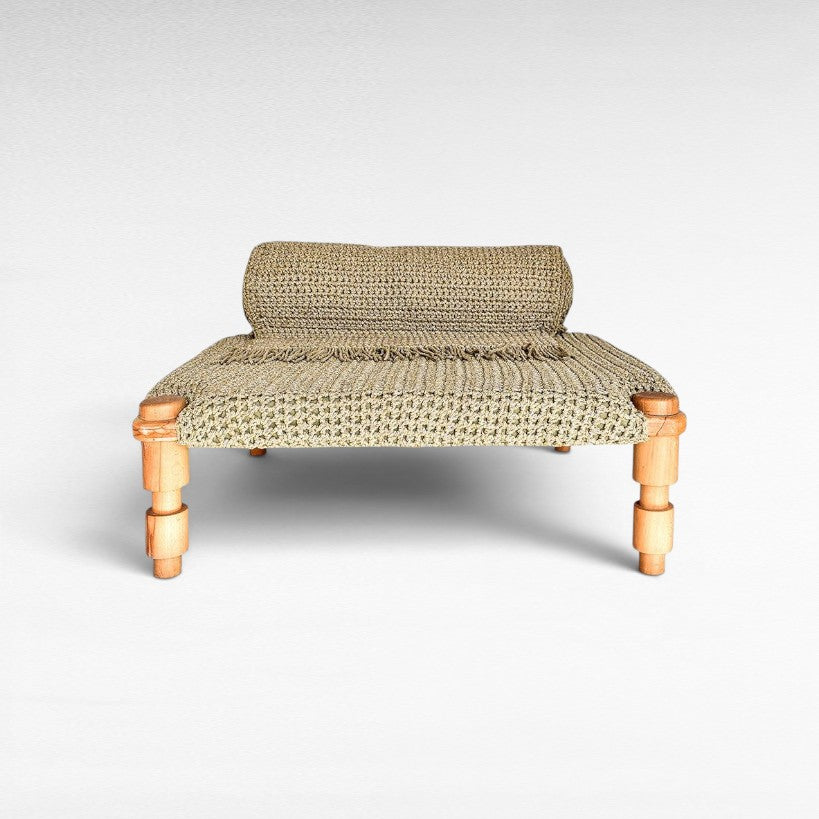 SOFA ROPE & WOOD NATURAL 120x105 x70 - Chora Mykonos