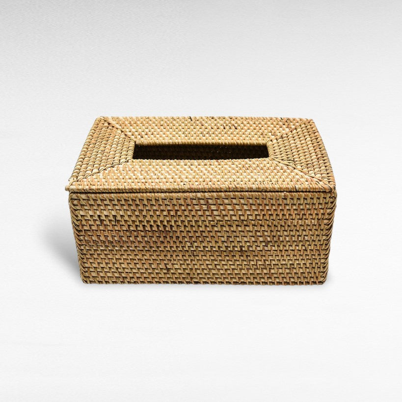 WOVEN RECTANGULAR TISSUE BOX COVER