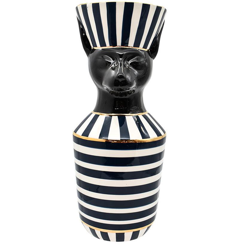 VASE AT THE NILE BLACK AND WHITE - Chora Mykonos