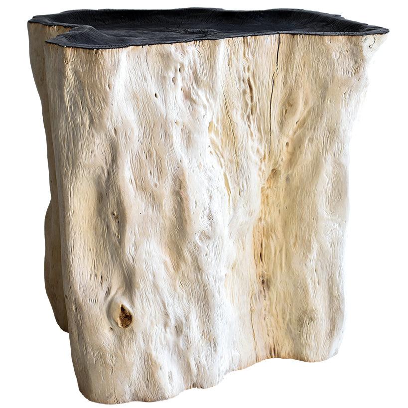 LYCHEE WOOD SIDE TABLE 50x40x50cm - Chora Mykonos