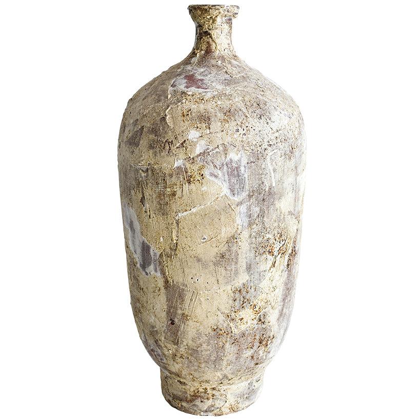 TERRACOTTA BOTTLE WITH ANTIQUE FINISH - Chora Mykonos