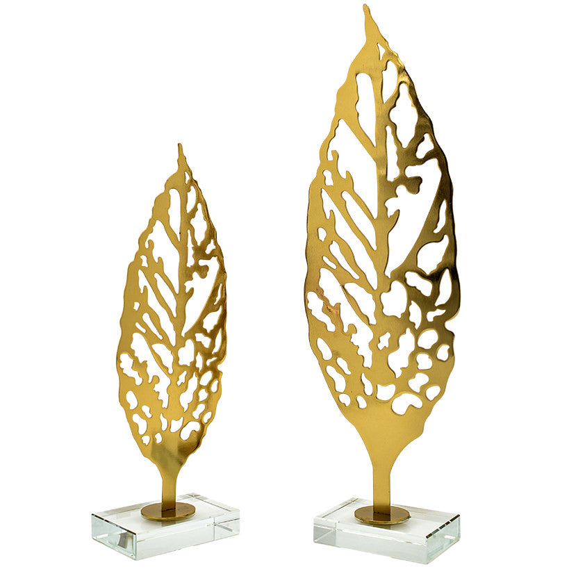 AUTOMN LEAVES SET OF 2 H40 & H30