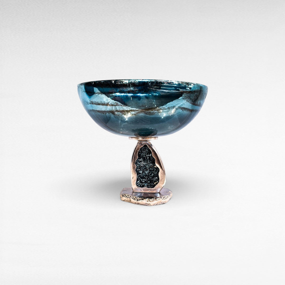 BOWL ALUMINIUM ARTWORK - Chora Mykonos