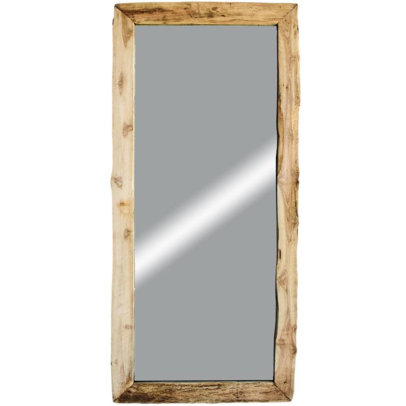 MIRROR TEAK WOOD 80x5x186cm - Chora Mykonos