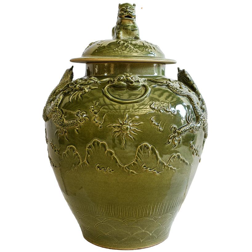 VASE WITH LID - Chora Mykonos