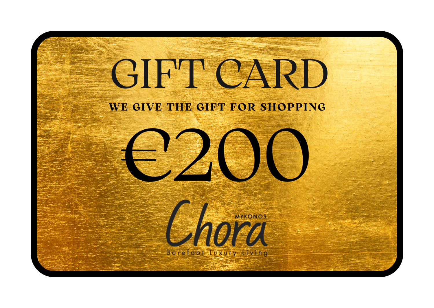 GIFT CARD - Chora Barefoot Luxury Living