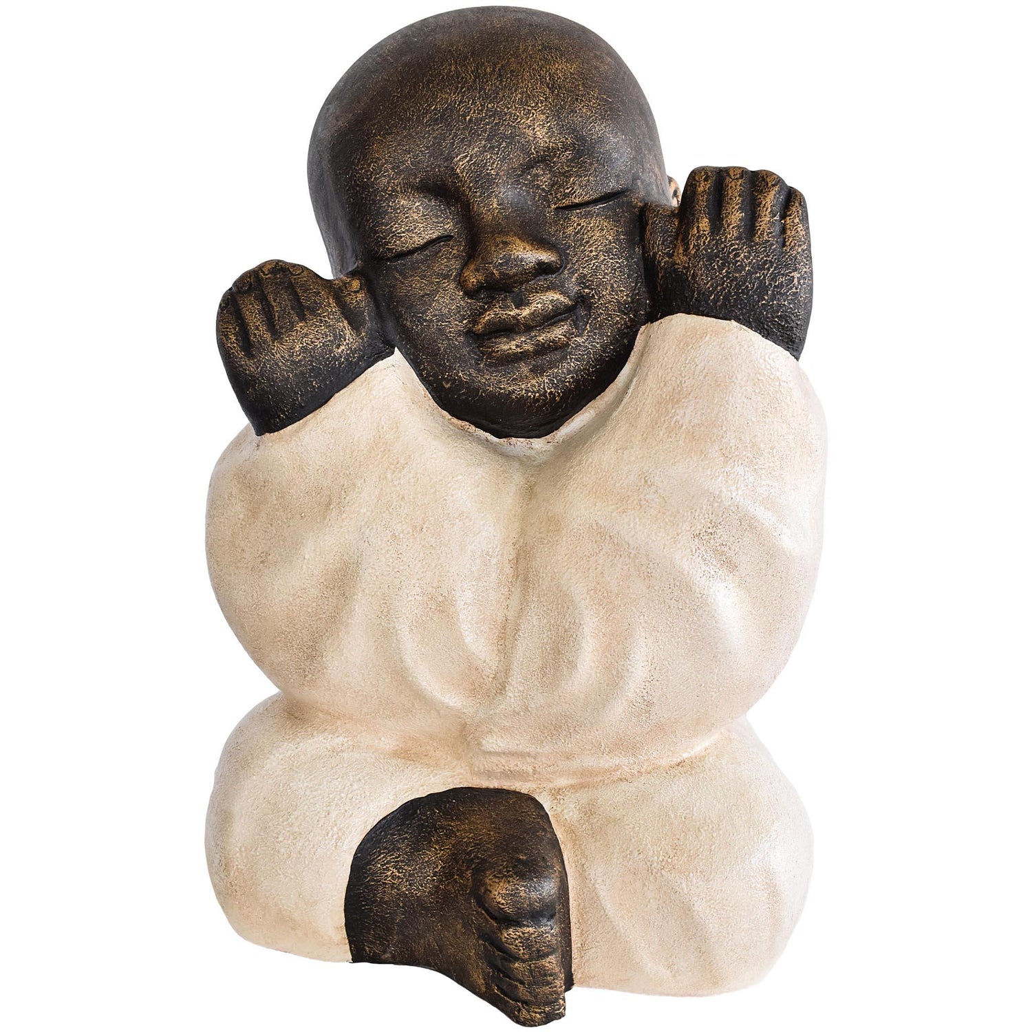 FIGURINE SHAOLIN DEAF FIBER CEMENT - Chora Mykonos