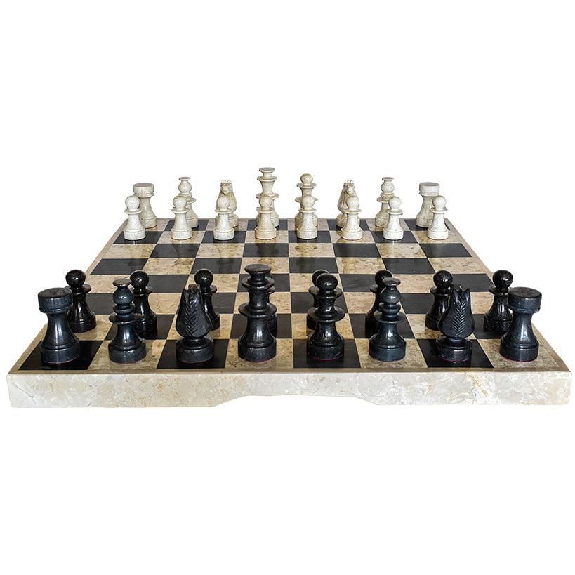 CHESS SET MARBLE - Chora Mykonos