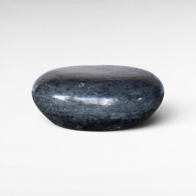 FIBER AND CEMENT STOOL BLACK LARGE - Chora Mykonos