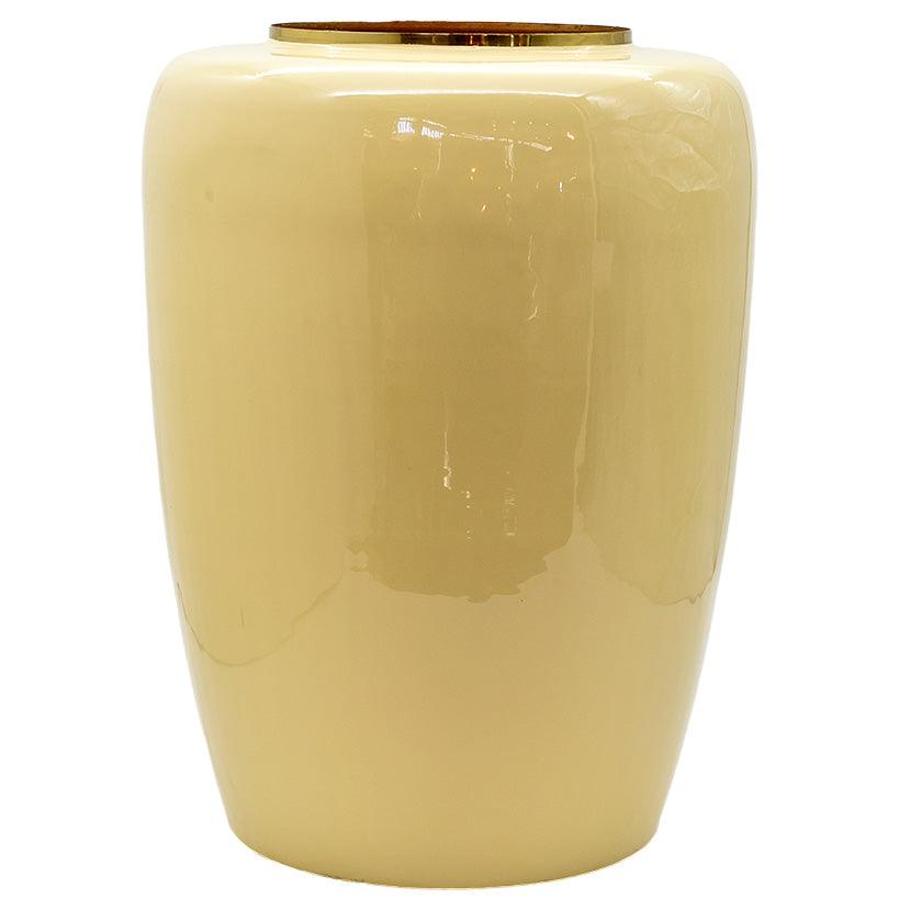 SO SHINNY WHITE VASE 32x43cm - Chora Mykonos