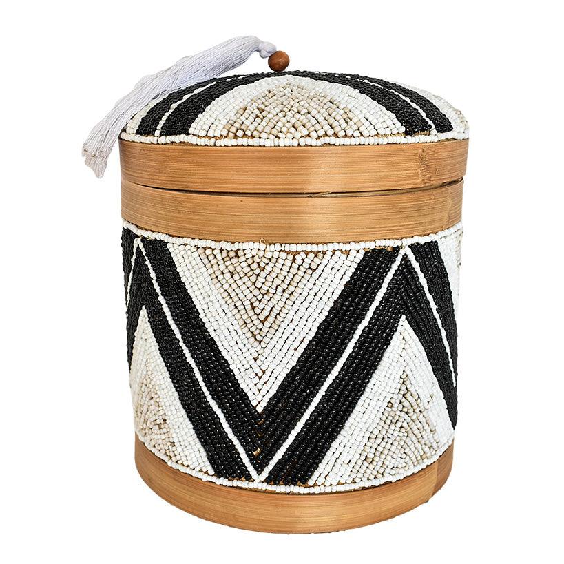 ROUND BOX BLACK - Chora Barefoot Luxury Living