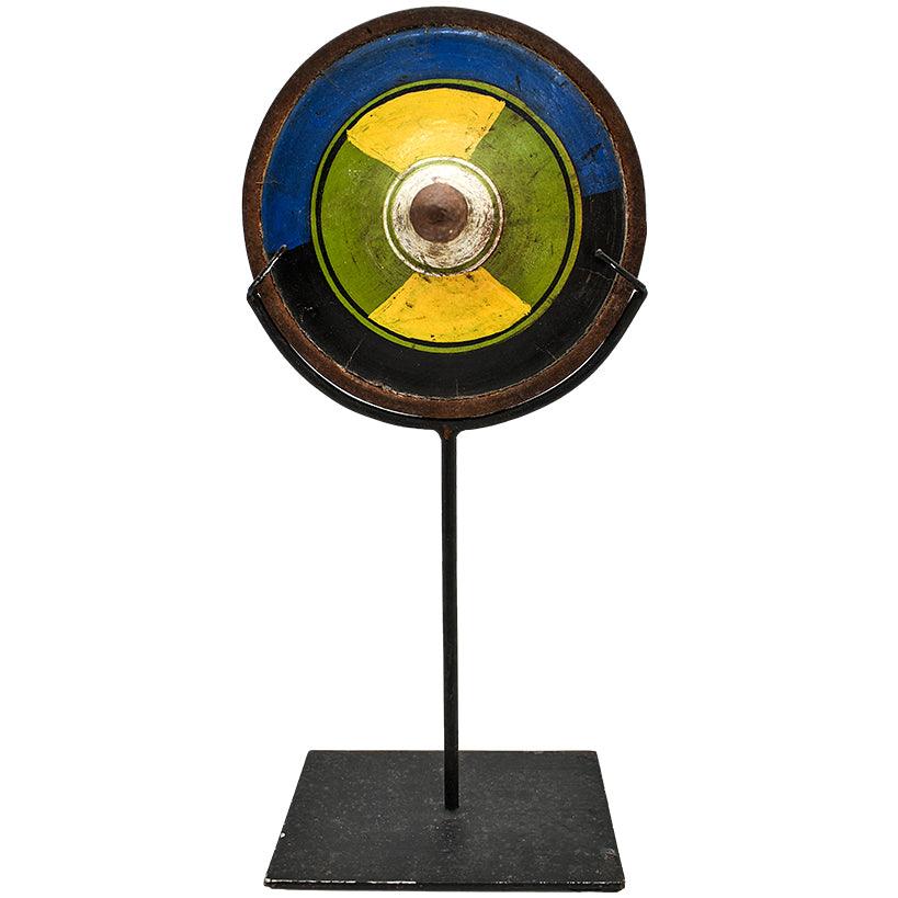 MULTICOLOR SPINNING TOP WITH STAND - Chora Mykonos