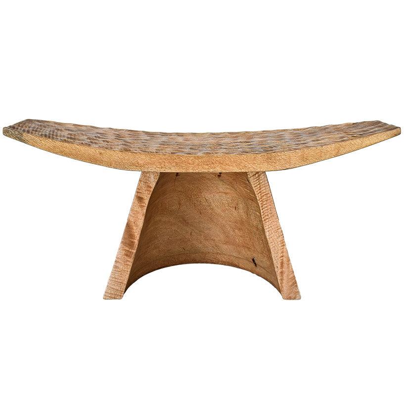 NATURAL MANGO WOOD STOOL 94x30x42 - Chora Mykonos