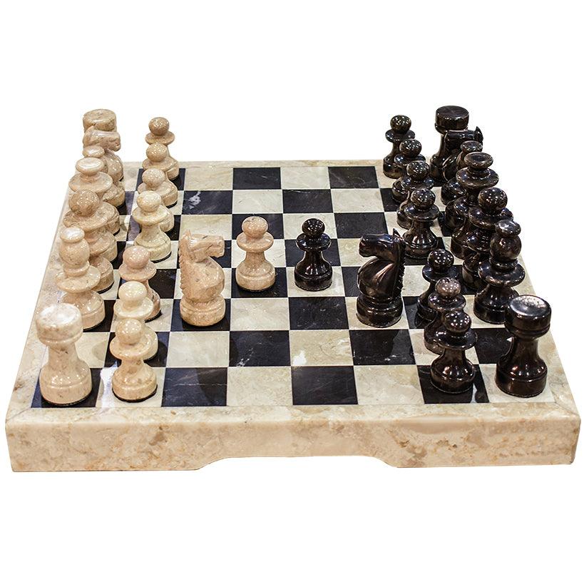 CHESS SET MARBLE - Chora Mykonos