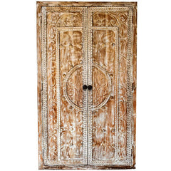 CUPBOARD WITH CARVING - Chora Mykonos