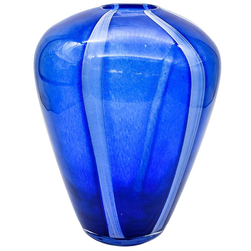 AEGEAN BLUE VASE 24.5x31.5cm - Chora Mykonos