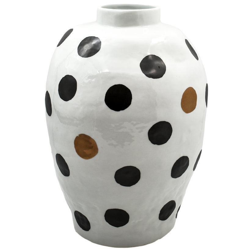 POLKA DOTS LARGE VASE