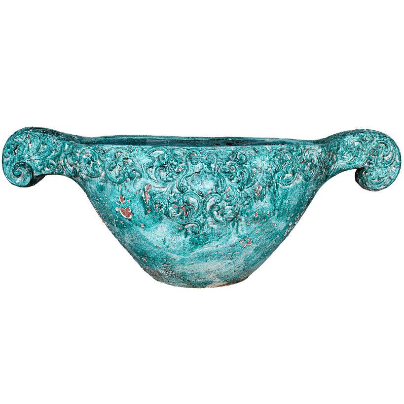 VASE WITH CARVING - Chora Mykonos