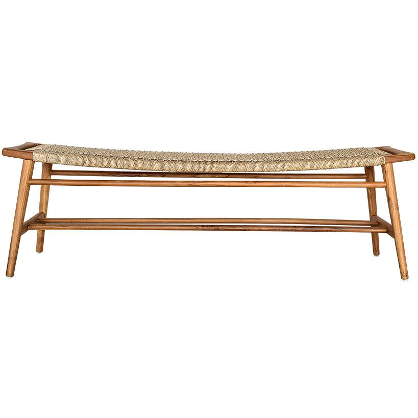 BENCH TEAK WOOD - Chora Mykonos