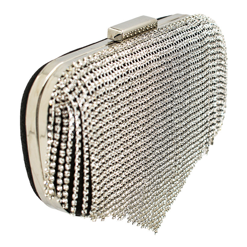 CLUTCH 5 BLACK WITH STRASS TEARS